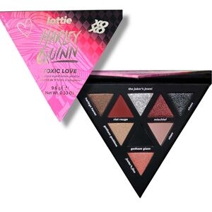 Lottie London x Harley Quinn "Toxic Love" 9-piece eyeshadow palette.